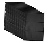 Sosoport Album De Collection pour Timbres Lot de 10 Pages Intérieures Recto Verso Support en Plastique Compatible Classeurs pour Collectionneurs Stockage Sécurisé des Timbres