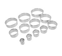 Sosoport Anneau de Cuisson pour Gâteau Rond en Acier Inoxydable pour Mousse | Surface Lisse Antiadhésive, Bords Nets Goût, pour Pâte et Génoise à Maison