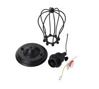 Sosoport Applique Murale Forgé Style Rétro pour Salon et Couloir Plafonnier Créatif à Tête Unique Lampe Murale Noire sans Ampoule Adaptée pour Balcon et