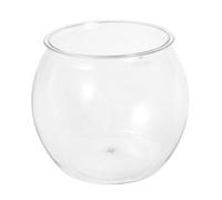 Sosoport Aquarium De Bureau Rond Transparent pour Petits Poissons Bol De Verre Imitation Résistant Casse pour Créer Un Mini Écosystème Aquatique