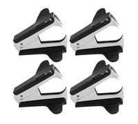 Sosoport Arrache-agrafes Manuel en Métal, Mini Outil de Retrait 4 Pièces, Compact et Ergonomique pour Bureau, École et Dépannage Facile