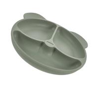 Sosoport Assiette Silicone Divisée pour Garçon Fille Plaque de Nourriture Antidérapante pour Garçon Fille Assiette Compacte et Portable Sûre Silicone Favorise Alimentaire