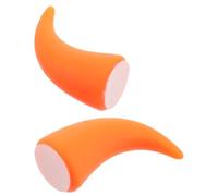 Sosoport Autocollant pour Décoration Intérieure de Voiture et Casque Design Unique Klaxon 3D Orange en PVC Halloween pour Conduite en Ville et Aventures Tout-Terrain