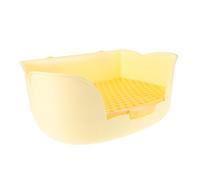 Sosoport Bac à Litière pour Lapin Chinchilla Hamster Plastique Séparateur Urine Et Déchets Facile Nettoyage pour Animaux De Compagnie
