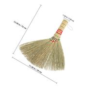 Sosoport Balai à Main Tissé la Main en Paille de Sorgho, Petit Balai de Table Rouge, Brosse à Poussière Naturelle Multifonction pour Nettoyage Ménager, Entretien Maison et Surfaces