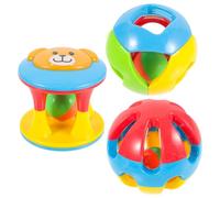 Sosoport Balle Perroquet 3pcs en Plastique pour Perruches et Calopsittes, à Mâcher Divertissant et Accessoire de Cage pour Oiseaux Petits Couleur Aléatoire