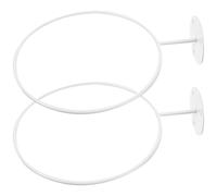 Sosoport Ballon de Basket en Fer Blanc 2 Pièces Support Mural | Design Fixé au Mur, Compatible Plusieurs Sports, pour Salons et Vestiaires D’équipe, Organisation Discrète