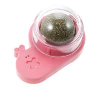 Sosoport Ballon De Mousse Rotatif à Herbe à Chat Jouet Interactif pour Intérieur Nettoyage Dents avec De Jouet Et Relaxant
