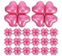 Sosoport Ballons en Aluminium Résistants et Réutilisables Lot de 50 de Cœur Trèfle à et Saint-valentin Décoration Festive Unique pour Mariage