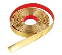 Sosoport Bande de Finition Adhésive Dorée Moulure Décorative Flexible pour Bordure Murale Plafond et Salle de Bain Autocollante Coupe Facile et Polyvalente