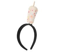 Sosoport Bandeau Tête Glace Chocolat Blanc en Plastique, Style Cartoon Ludique et Confortable pour Fêtes D'anniversaire et Réunions Familiales