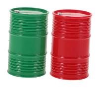 Sosoport Barils de Carburant en Plastique 1/10 pour Véhicules Télécommandés Accessoires Réalistes Lot de 2 Décoration de Camion Pièces Détachées pour Crawler Modèle