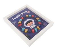 Sosoport Boîte à Dents de Lait pour Organiseur de Souvenirs avec Compartiments Coffre Décoratif pour Première Dent pour Baptême et Naissance