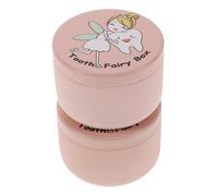 Sosoport Boîte à Souvenirs de Première Dent Rose pour Garçon et Filles, Alliage Compact et Portable, Préservation Longue Durée, la Maison Déplacement, Lot de 2 Pièces