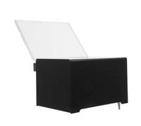 Sosoport Boîte à Suggestions en Acrylique Noire 16X115X10 CM avec Serrure Urne à Dons Sécurisée Urne de Vote Pratique pour Collecte de Fonds et Bulletins de Vote Publics