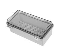 Sosoport Boîte de Jonction Étanche Transparente pour Extérieur Protection Électrique avec Système de Verrouillage Gestion Câbles Résistante Aux Intempéries pour Éclairage Jardin et Sites