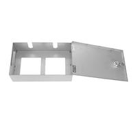 Sosoport Boîte de Prise Extérieure Type Acier Inoxydable Protection Étanche Anti-vol avec Clés pour Interrupteurs Muraux Couverture Résistante Aux Intempéries pour Espaces Publics