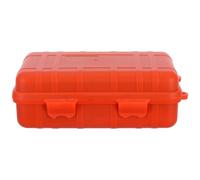 Sosoport Boîte de Rangement Étanche Orange Antichoc Fermeture Hermétique Petit Conteneur Portable pour Outils et Matériel de Pêche Organisateur Utilitaire pour Activités Extérieures et