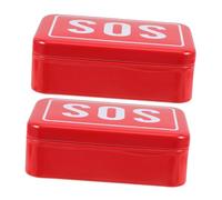 Sosoport Boîte De Survie Sos En Métal 2 Pièces Kit D'Urgence En Plein Air Stockage De En Métal Organisateur Multifonctionnel Pour Camping Randonnée Voyage