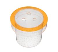 Sosoport Boîte D'élevage en Acrylique Fluorescente Orange 150mm, Bac D'isolement pour Poissons Betta et Guppy, Panier D'incubation Flottant pour Aquarium, Accessoire Reproduction et Bassin