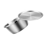 Sosoport Bol à Mélanger Acier Inoxydable Épaissi avec Couvercle Saladier Multifonction pour Cuisine Préparation et Conservation des Aliments Usage Domestique et Restauration