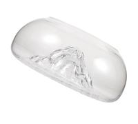 Sosoport Bol À Poisson en Verre De Conception Moderne Bol Rond Simple Iceberg pour La Décoration