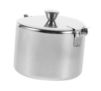 Sosoport Bol à Sucre Inox avec Couvercle et Cuillère Récipient à Condiments Magnétique pour Épices Sel et Thé Vrac Conteneur Pratique pour Cuisine