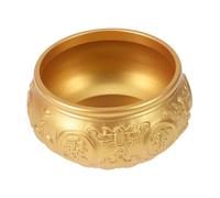 Sosoport Bol de Trésor Adornement de Table Chinois Décoration de Maison avec Double Poisson Art Abondance pour Salon et Bureau