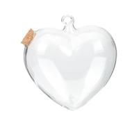 Sosoport Bouteille à Souhaits en Verre Transparent Suspendue Récipient Paysager Décoratif Bocal en Verre Couvercle pour Décoration de Maison pour Créations Artistiques et Bijoux Lot de 3