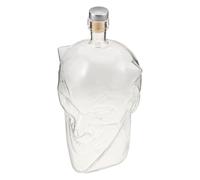 Sosoport Bouteille Décorative Clown Diable en Verre avec Bouchon Bois