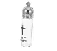 Sosoport Bouteille Eau Bénite Forme De Croix Pendentif De Baptême Récipient Eau Bénite Chrétien Bouteille à Vis pour Cérémonie