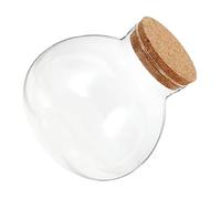 Sosoport Bouteille écologique Micro Bouteille écologique en Verre Terrarium Succulent Pot de Messages d'affichage en Verre terrariums bocaux Pot Succulent Liège Transparent