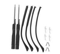 Sosoport Branches de Rechange pour Lunettes en Métal Solide Supports de Réparation Universels Noirs Taille 6 Intégrée Kit 2 Pièces Adapté pour Lunettes de Soleil et Usage Quotidien
