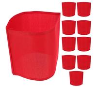 Sosoport Brassards Rouges de Capitaine pour Football, Lot de 10, Coton | Usage Scolaire et Événements Sportifs, Marquage de Rôle, Surface Multifonctionnelle, pour Équipes et Responsables