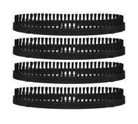 Sosoport Brosse à Tête de Repassage Remplaçable pour Défroisseur Vapeur 4 Pièces en Plastique Noir Accessoire Polyvalent Performance de Nettoyage pour Maison et Pressing