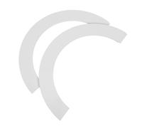 Sosoport Cache Décoratif pour Tuyau Mural 180 Mm, Plaque à Bride Fendue en Abs Blanche, Rosace Auto-adhésive Cuisine et Salle de Bain, Protection Étanche Poussière et Humidité, Finition