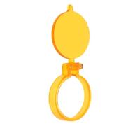Sosoport Cache-filtre Optique Jaune pour Lampe Frontale Dentaire en Plastique, Surface Lisse sans Bavure, Empêche la Fuite Latérale de Lumière en Cabinet Dentaire