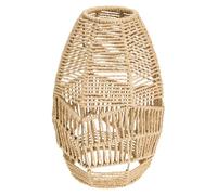 Sosoport Cache pour Plafonnier Tressé en Corde de Papier Abat-Jour Suspendu Style Rustique Vintage Taille Moyenne Compatible Éclairage Créatif pour Salon Restaurant et Chambre