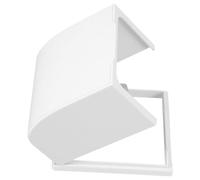 Sosoport Cache-prise Étanche en Plastique Blanc 86 Type Grand Orifice Surélevé, Protection Murale pour Prise Électrique Extérieure, Couvercle Imperméable Anti-pluie, Protections de Prise