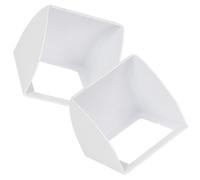 Sosoport Cache-Sonnette Extérieur Anti-Pluie en ABS Blanc Lot de 2 Protection Étanche pour Sonnette Clavier D’Accès et Machine de Pointage Résistante aux Éclaboussures Usage Extérieur