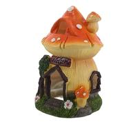 Sosoport Cachette Champignon en Résine Robuste pour Aquarium, Décoration Miniature pour Poissons et Crevettes, Maison-repaire Féerique Adaptée aux Petits Aquariums et Terrariums, Ornement