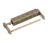 Sosoport Cadenas à Combinaison Antique en Alliage de Zinc Grand Modèle Rétro Caractères du Zodiaque Chinois Gravés Cadenas Vintage pour Valise Boîte à Bijoux Tiroir et Armoire Serrure