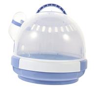 Sosoport Cage De Transport pour Hamster Design Transparent Portable avec Poignée pour Petits Animaux comme Gerbilles Et Cochons