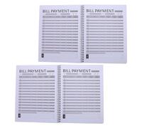 Sosoport Carnet de Planification Budgétaire Mensuel 2 Exemplaires, Agenda de Budget Noir, Suivi des Dépenses et Factures, Livre de Gestion Financière pour Usage Personnel et