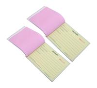 Sosoport Carnet de Reçus de Factures Commerciales 3 Volets Format 14,6 X 10,5 Cm Lot de 2 Blocs Papier Autocopiant pour Paiements, Bons de Commande, Gestion Loyers et Retours