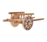 Sosoport Chariot Miniature Bois Modèle de Petite Ferme Décoration de Jardin et Paysage de Simulation Accessoire de Décor à Détails Réalistes pour Aménagement Extérieur