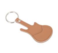 Sosoport Choisir Le de Rangement Cas Guitare Titulaire Prendre Accessoires de Voyage étui pour Mini Porte- Accessoires ukulélé Porte-clés médiators Cuir Brown