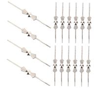 Sosoport Clips de Connecteur de Nœud pour Lustre 4,5 Cm en Métal Chromé Argenté, Épingles à Chandelier Résistantes, Adaptées Remplacement et Fixation de Lampes de Plafond, Lot de 140