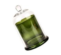 Sosoport Cloche Verre Décorative Transparente pour Bougie Parfumée Verre Élégant pour Décoration de Mariage Diamètre