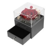 Sosoport Coffret Cadeau Fleur Éternelle Coffret Bijoux Rose Éternelle Fleur Préservée Saint Valentin